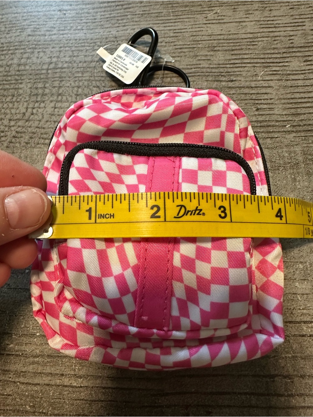 Pink and White Backpack Keychain NWT - Picture 3 of 7